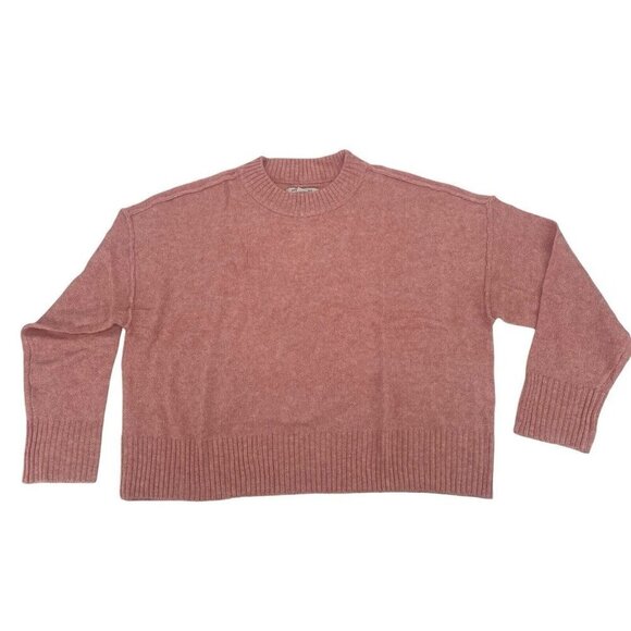 American Eagle Size Small Crew Neck Knit Boxy Sweater NWT Viscose - Picture 1 of 11